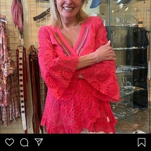 Odd Molly bright pink blouse